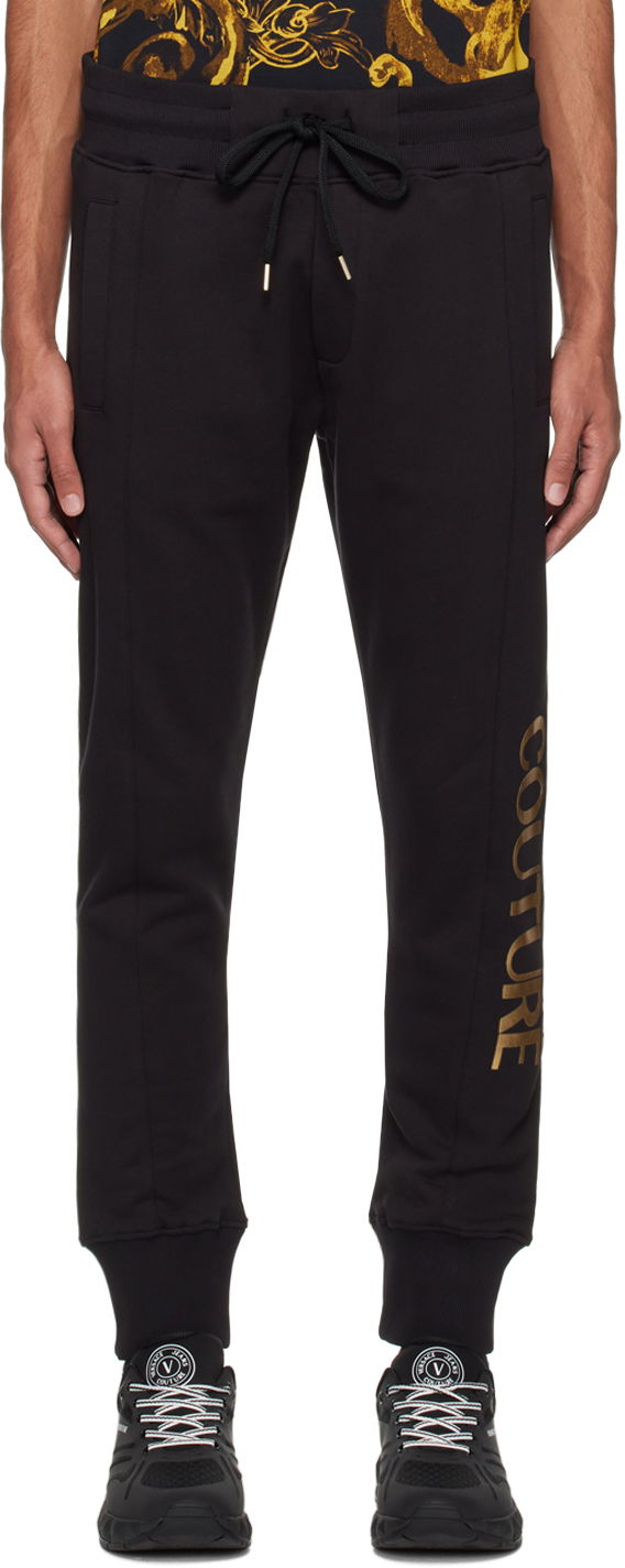 Joggingbukser Versace Drawstring Sweatpants Sort | E76GAAT00_ECF01T, 0