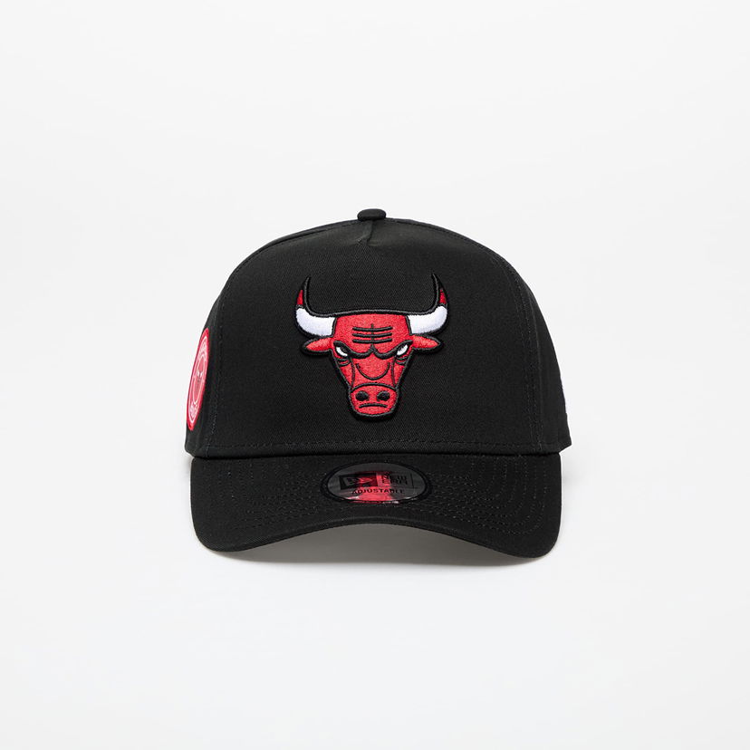 Kasket New Era Chicago Bulls Aframe NBA Patch Cap Black Sort | 60580707