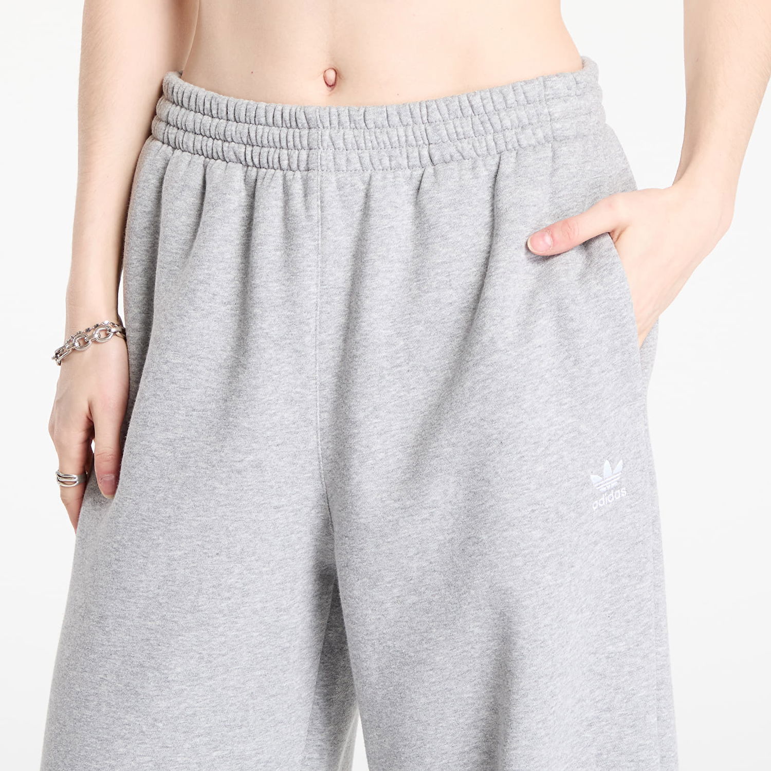 Joggingbukser adidas Performance Essentials Wide Leg Fleece Pants Grå | JX5252, 1
