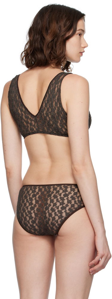 Bh Baserange Baserange Crescent Lace Bra Brun | BRCR-LA-SU25, 2