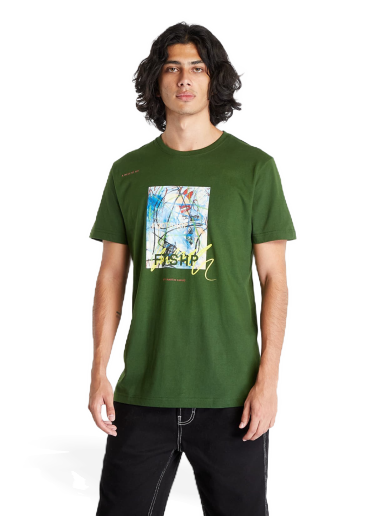 T-shirt Footshop Martin Lukáč x Colouring Outside The Lines Grøn | FTSHP_303