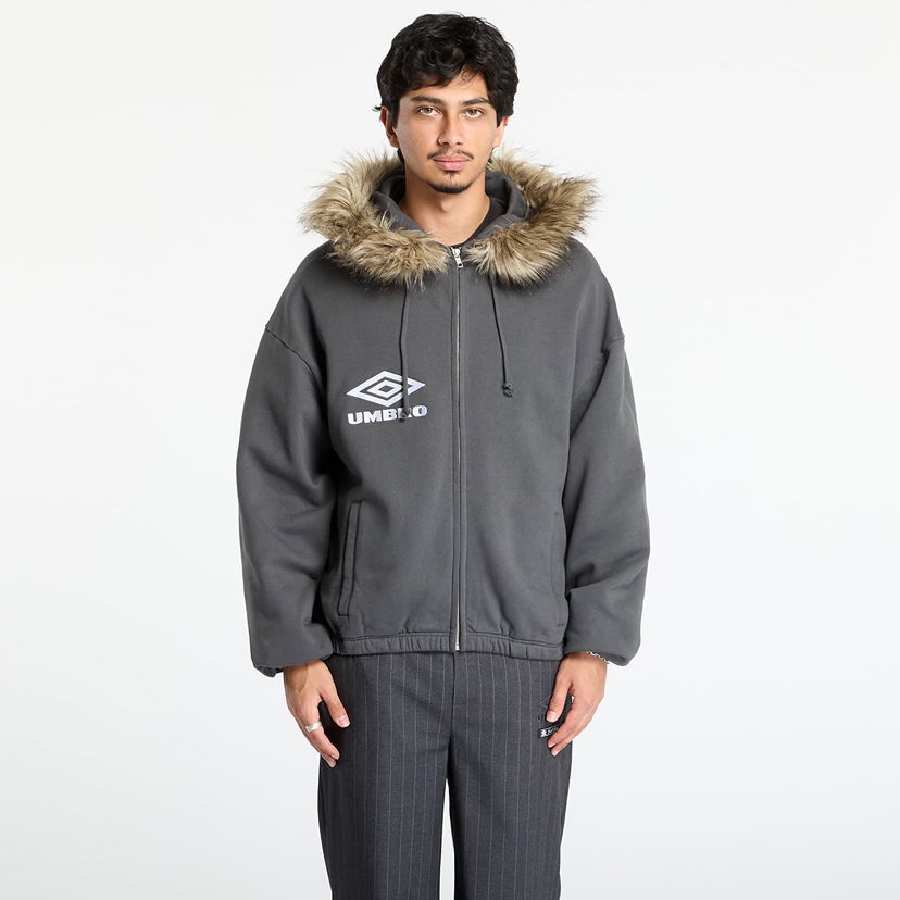 Sweatshirt Umbro Fur Masked Hoodie Grå | UBMW0346FA219 GRY0003