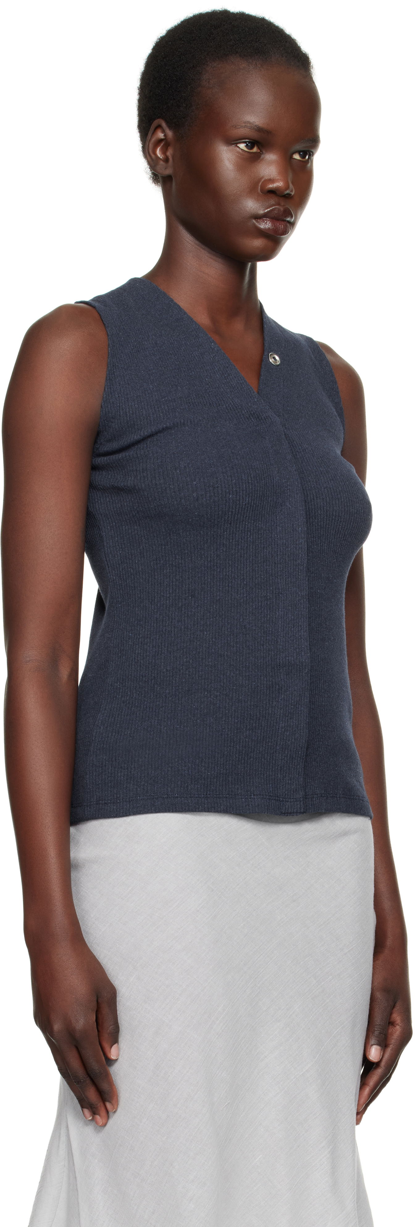 Tanktop Baserange Sleeveless Snaps Top Blå | TOTVT-RC-SP25, 1