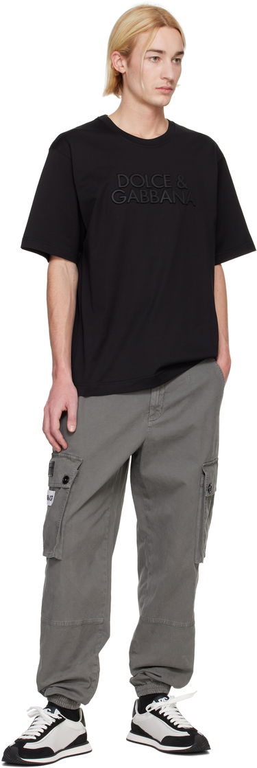 T-shirt Dolce & Gabbana Dolce&Gabbana Cotton T-Shirt with Logo Sort | G8PN9ZG7NWN, 3