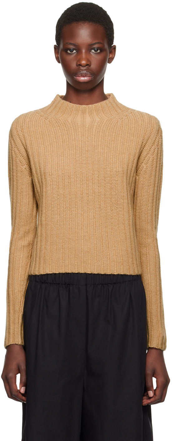 Sweater Max Mara Max Mara Aloa Mock Neck Sweater Brun | 2421366022600 MM12037