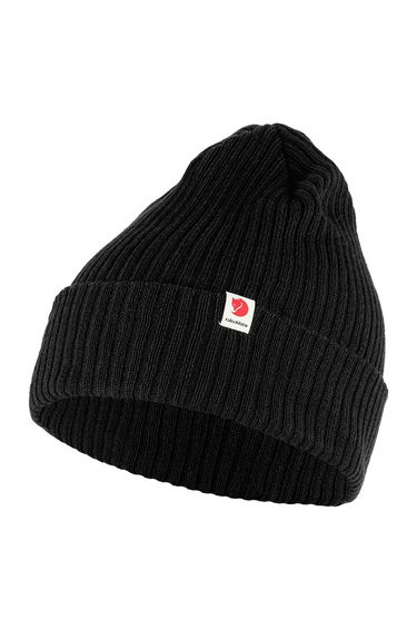 Beanie FJÄLLRÄVEN Rib Hat Beanie Sort | F13100184.550, 1