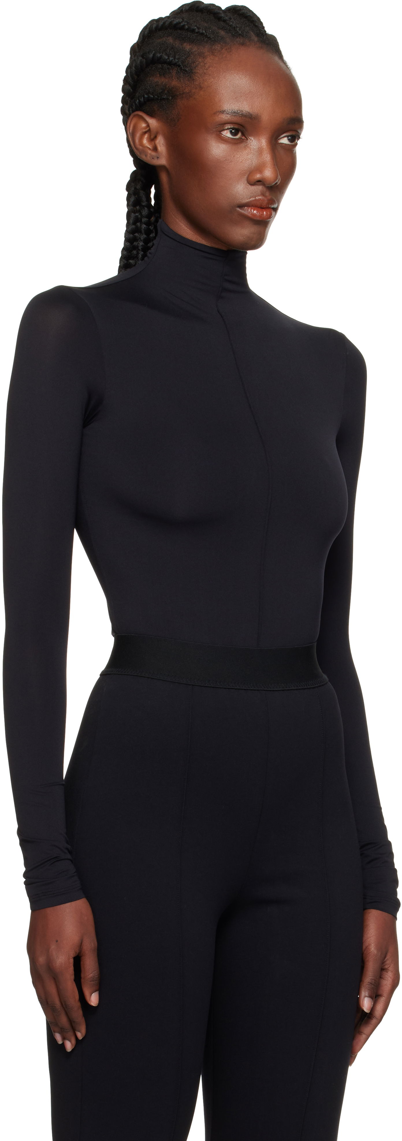 Krop WARDROBE.NYC Long Sleeve Bodysuit Sort | W1086R18JE, 1
