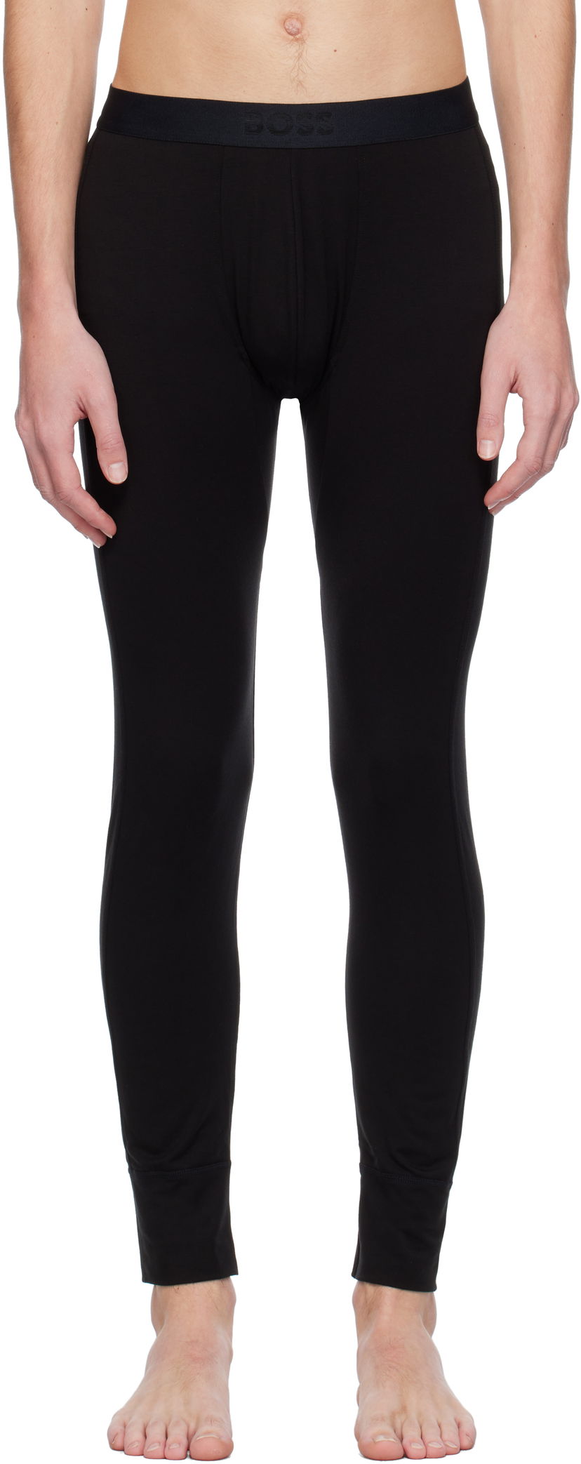 Sokker BOSS Logo Waistband Long Underwear Sort | 50483579