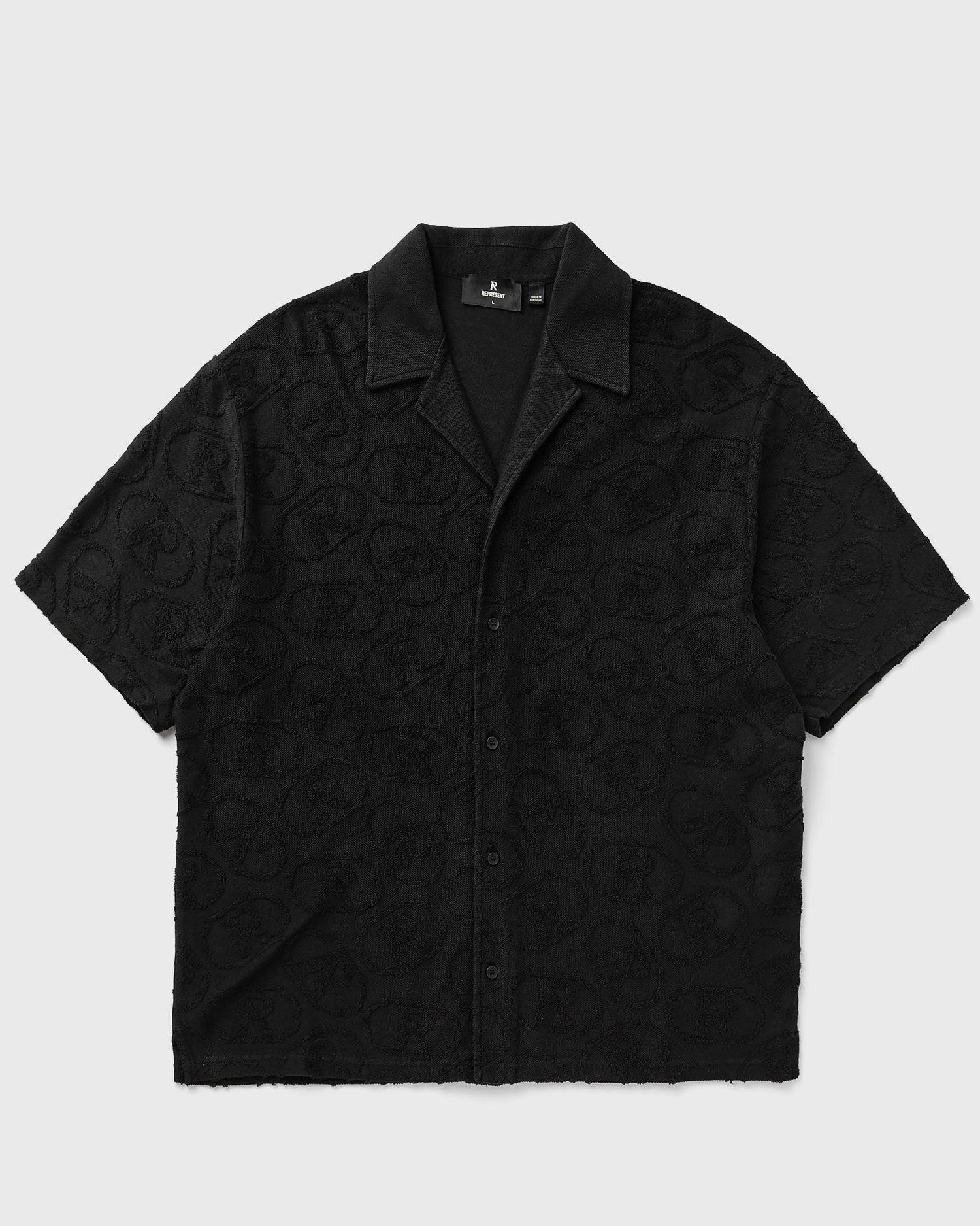 Skjorte Represent Clo Towel Embroidered Shirt Sort | MLM100290-01, 0