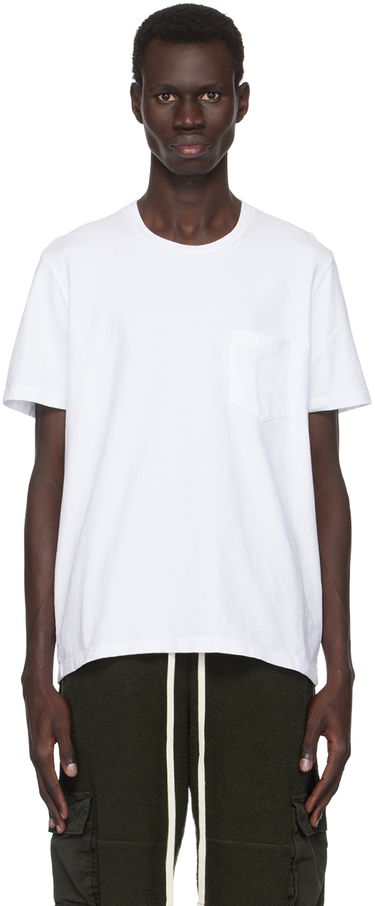 T-shirt LES TIEN Les Tien Heavyweight Classic Pocket Tee Hvid | HV-2002, 0