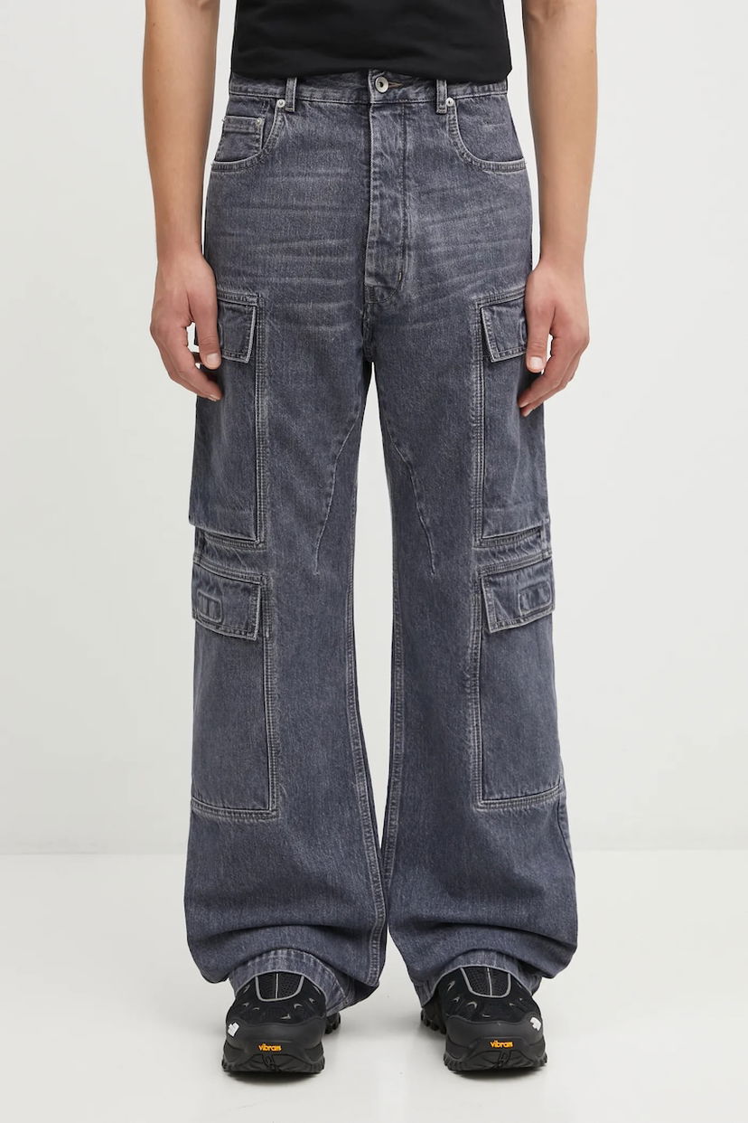 Cargo bukser Rick Owens Rick Owens DRKSHDW Double Cargo Jeans Grå | DU02E7361.DGY