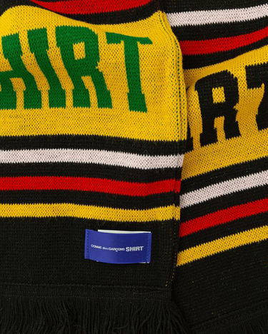Tørklæde Comme des Garçons Knitted Striped Scarf with SHIRT Lettering Flerfarvet | FP-K403-W25-1, 2