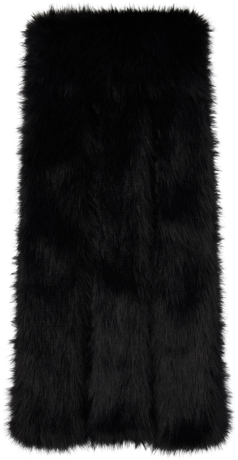 Tørklæde Simone Rocha Simone Rocha Triple Slit Faux Fur Scarf Sort | 1038 1090