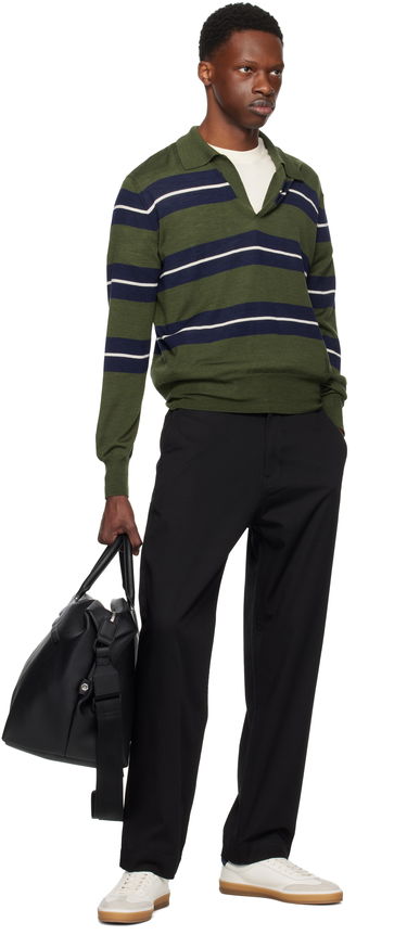 Bukser BOSS BOSS Logo Patch Straight Leg Trousers Sort | 50545304, 3