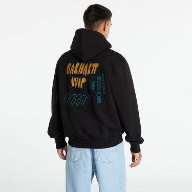 Sweatshirt Carhartt WIP Hooded Signature Sweat Black Sort | I032164.89XX, 2