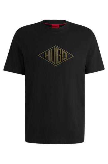 T-shirt BOSS HUGO T-Shirt with Geometric Logo Embroidery Sort | 50534934, 0