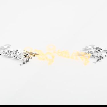 Øreringe Off-White Off-White Logo Earrings with Pearls and Rhinestones Metalisk | OWOD298C99MET0017601, 1