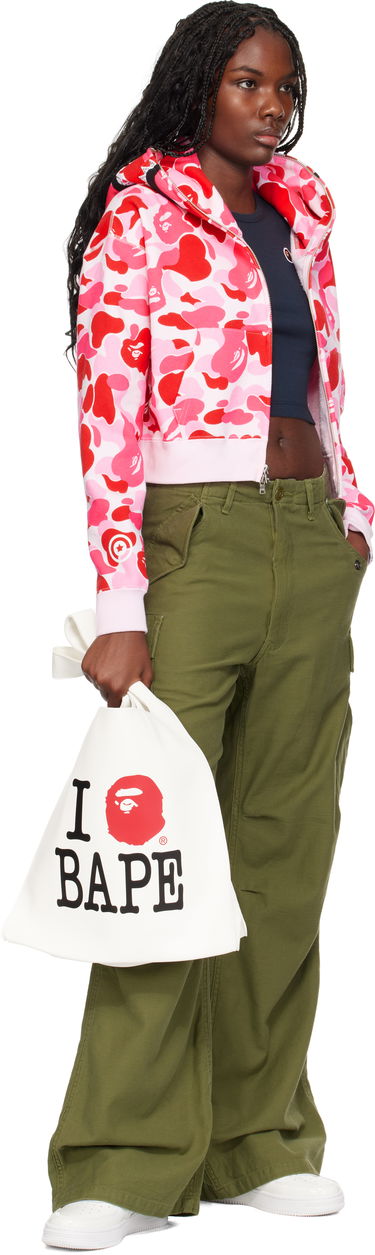 Mulepose BAPE A Bathing Ape 'I Love BAPE' Tote Bag Hvid | 001BAK802001L, 3