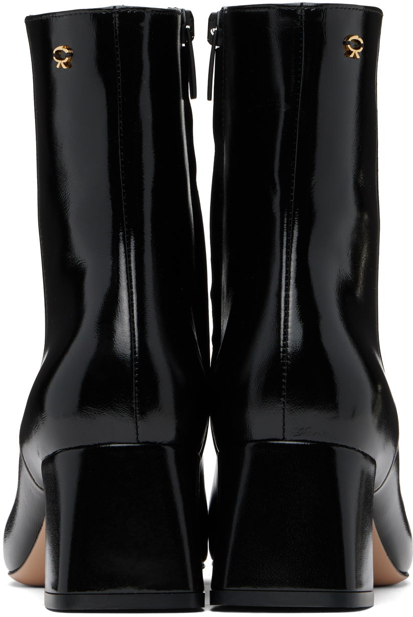 Sneakers og sko Gianvito Rossi Freeda Leather Ankle Boots Sort | G73028-55RIC-NUI, 1