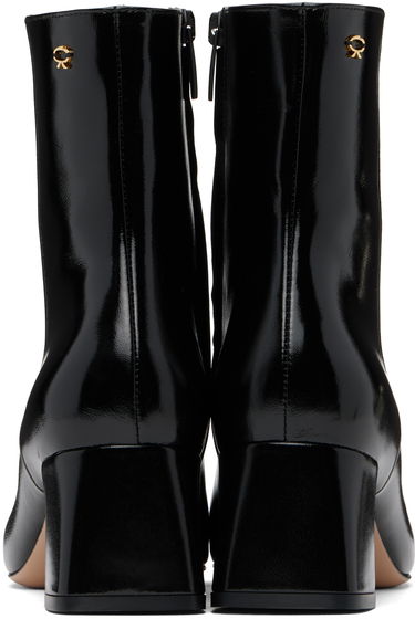 Sneakers og sko Gianvito Rossi Freeda Leather Ankle Boots Sort | G73028-55RIC-NUI, 1