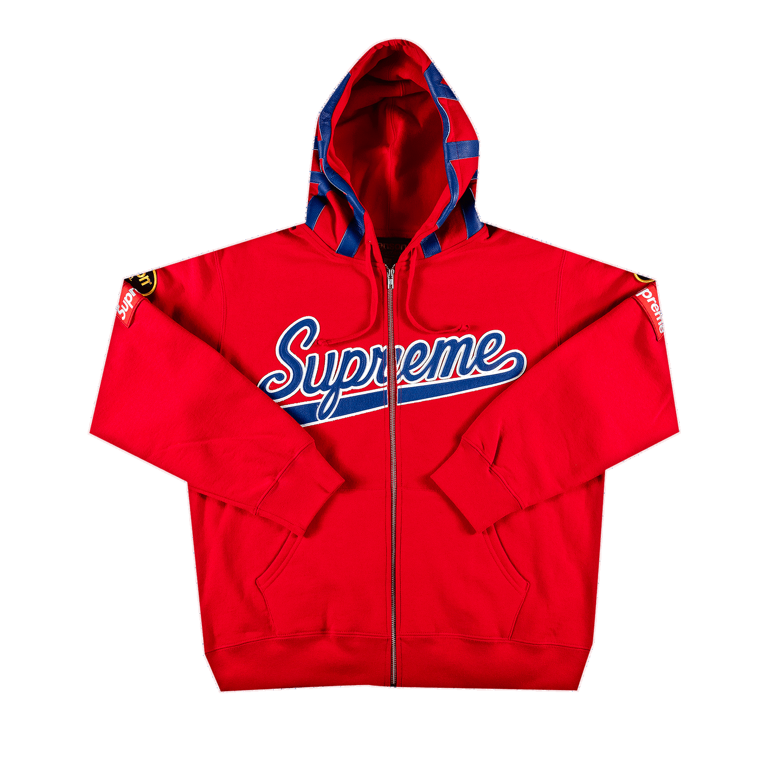 Sweatshirt Supreme Vanson Leathers Spider Web Zip Up Hooded Sweatshirt Rød | SS21SW47 RED, 0
