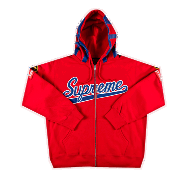 Sweatshirt Supreme Vanson Leathers Spider Web Zip Up Hooded Sweatshirt Rød | SS21SW47 RED, 0