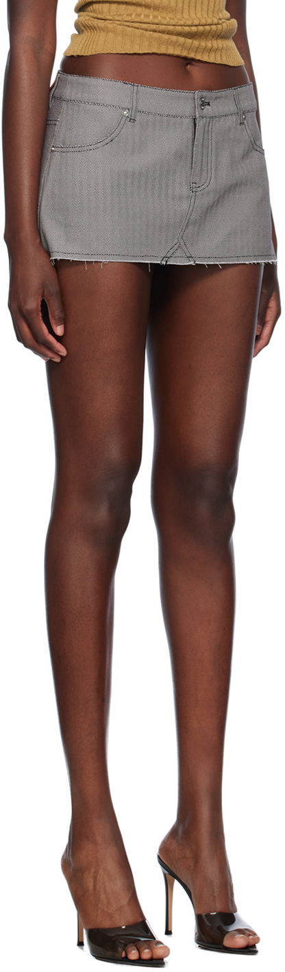 Nederdel Miaou Miaou Miss Denim Miniskirt Grå | 4019HBTHYP, 1