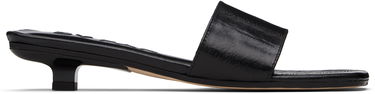 Tilbehør BY FAR BY FAR Ceni Eel Embossed Leather Heeled Sandals Sort | MWFHO014CL036BK001PL, 0