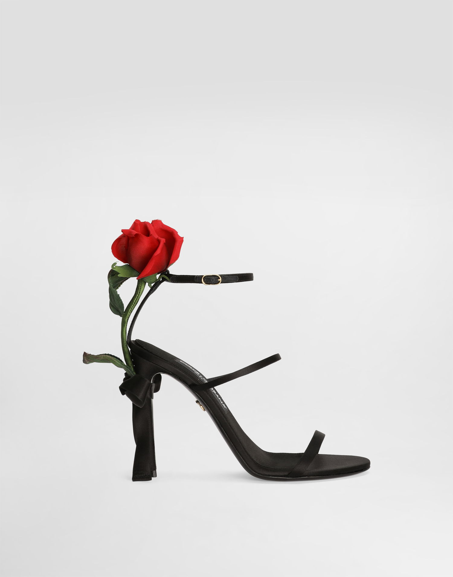 Tilbehør Dolce & Gabbana Dolce & Gabbana Satin Rose Embellished Heels Sort | CR1817A763080999, 0
