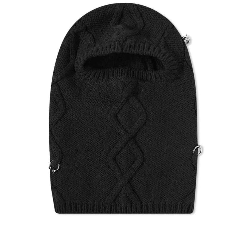 Sweater 032C 032c Highland Cable Knit Balaclava Sort | FW22-A-0041