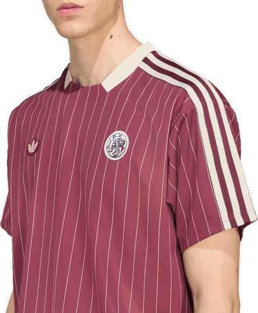 Jersey adidas Performance Ajax Amsterdam Terrace Icons Soccer Jersey Bourgogne | JM7348, 3