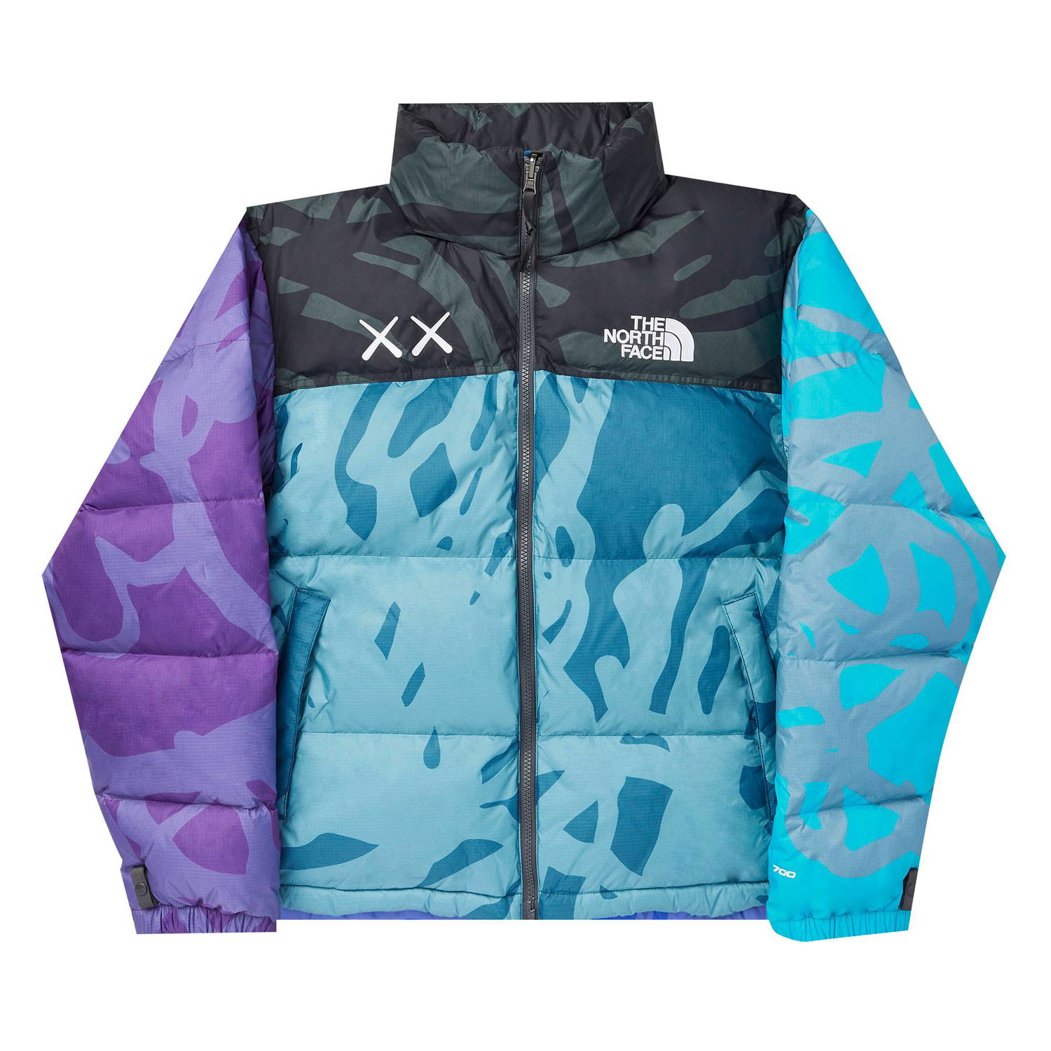 Puffer jakke The North Face KAWS x Retro 1996 Nuptse Puffer Jacket Flerfarvet | NF0A7WLU75S, 1