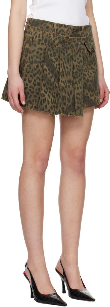 Nederdel Andersson Bell Leopard Pleated Wrap Skort Flerfarvet | apa830w, 1