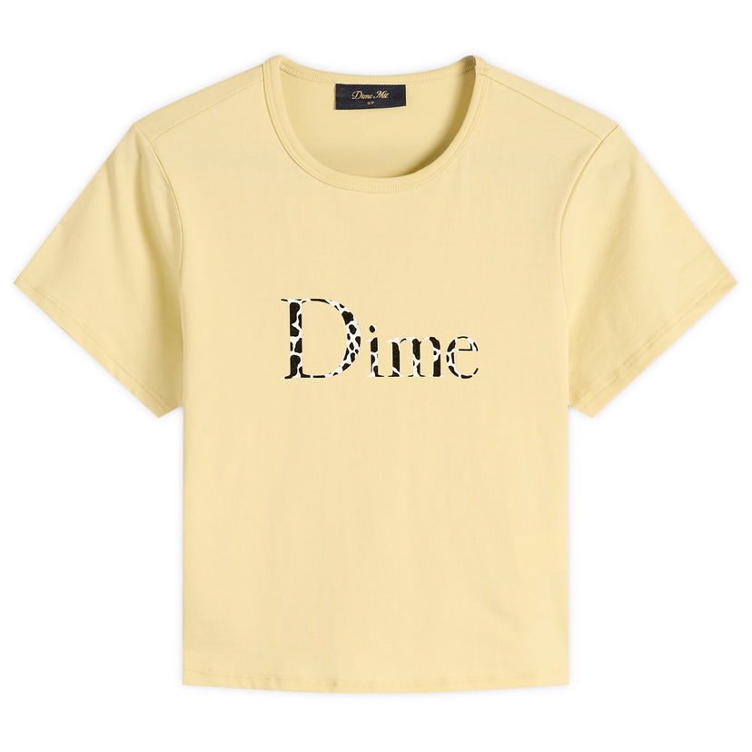 T-shirt Dime Women's Classic Dalmatians T-Shirt, Size X-Small Gul | DIMEFA2513YEL