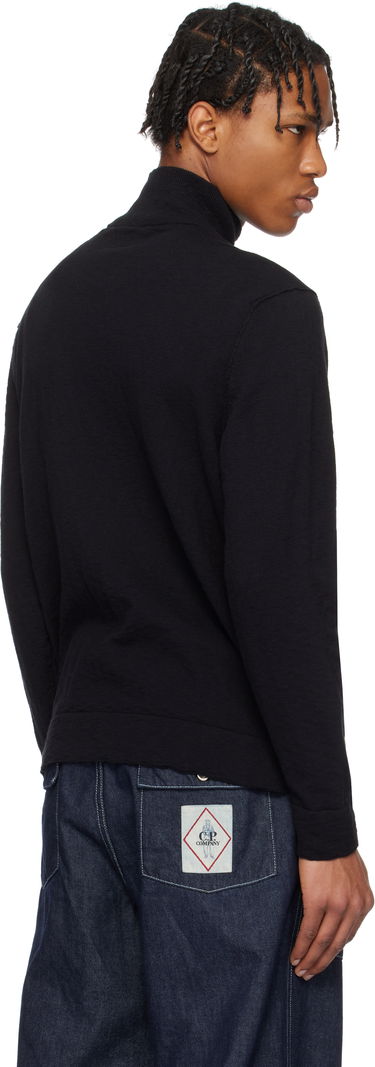 Sweater C.P. Company C.P. Company Half Zip Knit Sweater Sort | 18CMKN304A-110373A, 2