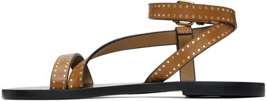 Sneakers og sko ISABEL MARANT Isabel Marant Jopee Studded Leather Sandals Brun | SD0228FA-C1B05S, 2