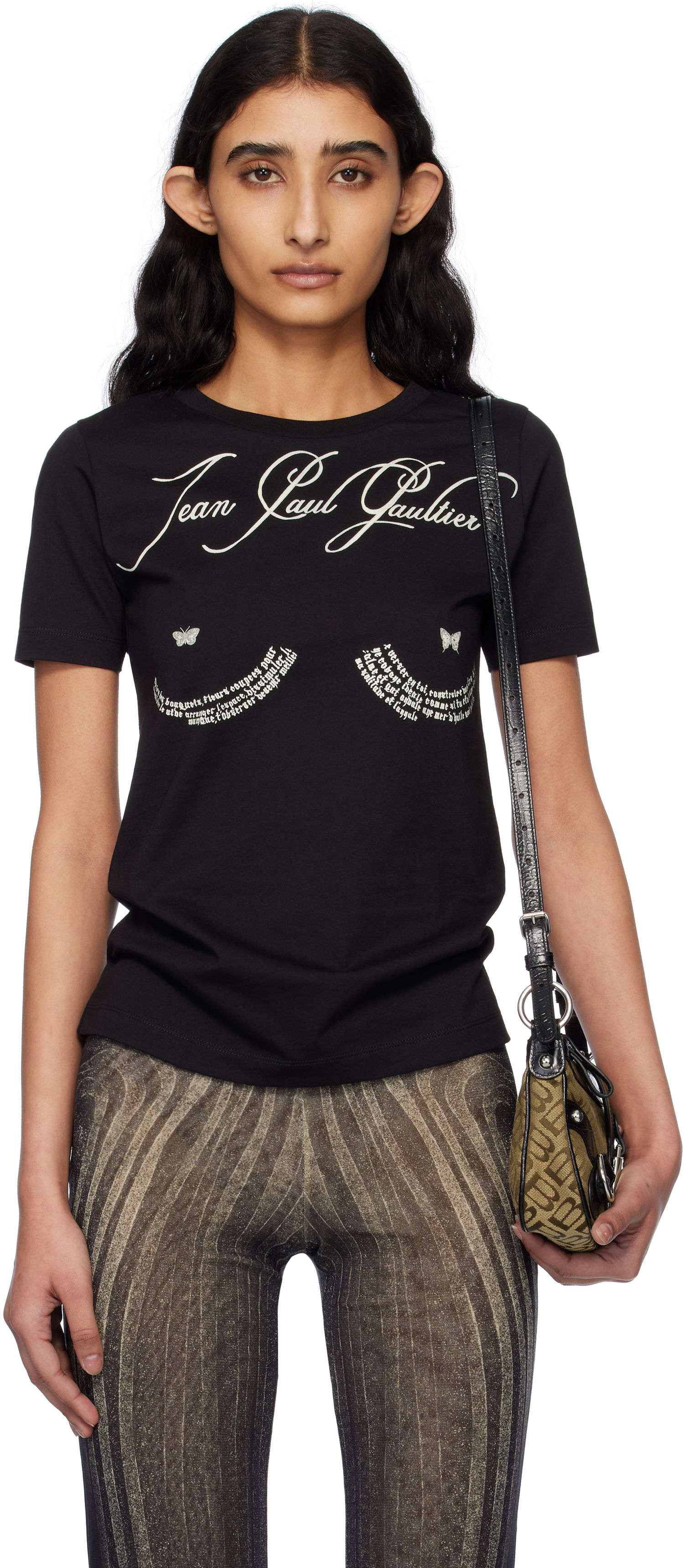 T-shirt Jean Paul Gaultier Jean Paul Gaultier 'The Tattoo Poem' T-Shirt Sort | 25/34-F-TS117I-J087-0005, 0