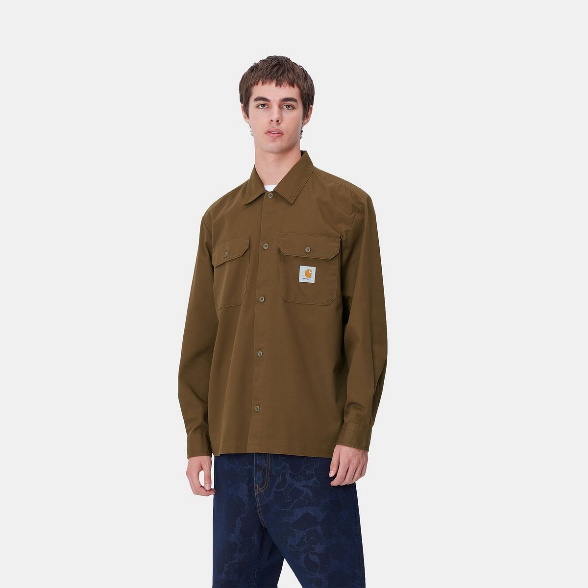 Skjorte Carhartt WIP Long Sleeve Craft Shirt Brun | I033814_9, 0