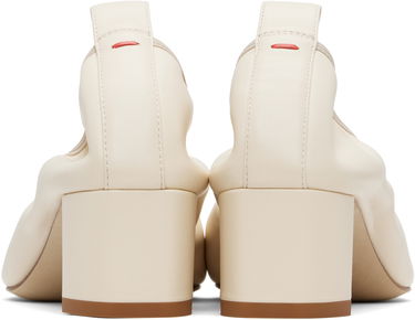 Skopleje Aeyde Aeyde Narissa Ruched Block Heels Hvid | A11-PU0600001002-225, 1