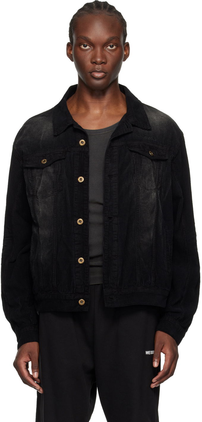 Jakke We11done We11done Faded Corduroy Jacket Sort | WD-JK2-24-082-U-BK