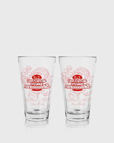 Home decor EDWIN Edwin Supply Tanuki Graphic Cola Glasses - Pack of 2 Rød | I035937-H400, 2