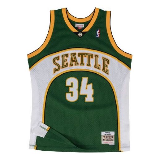 Jersey Mitchell & Ness Mitchell & Ness SuperSonics Ray Allen Swingman Jersey Grøn | SMJYCP20035-SSUDKGN06RAL, 0