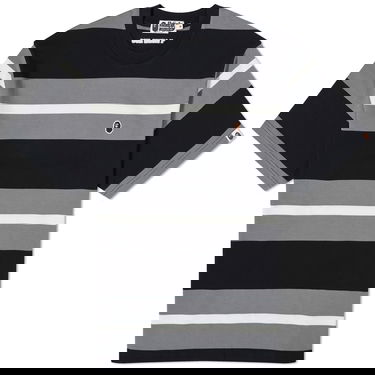 T-shirt BAPE Ape Head One Point Hoop T-Shirt Grå | 001CSJ801069I-BLK, 0