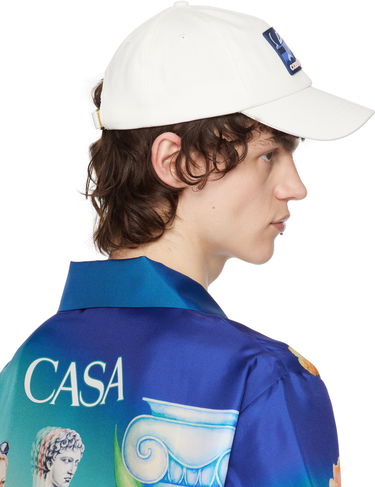 Kasket Casablanca Casablanca Greek Temple Baseball Cap Hvid | APS25-HAT-002-04, 2