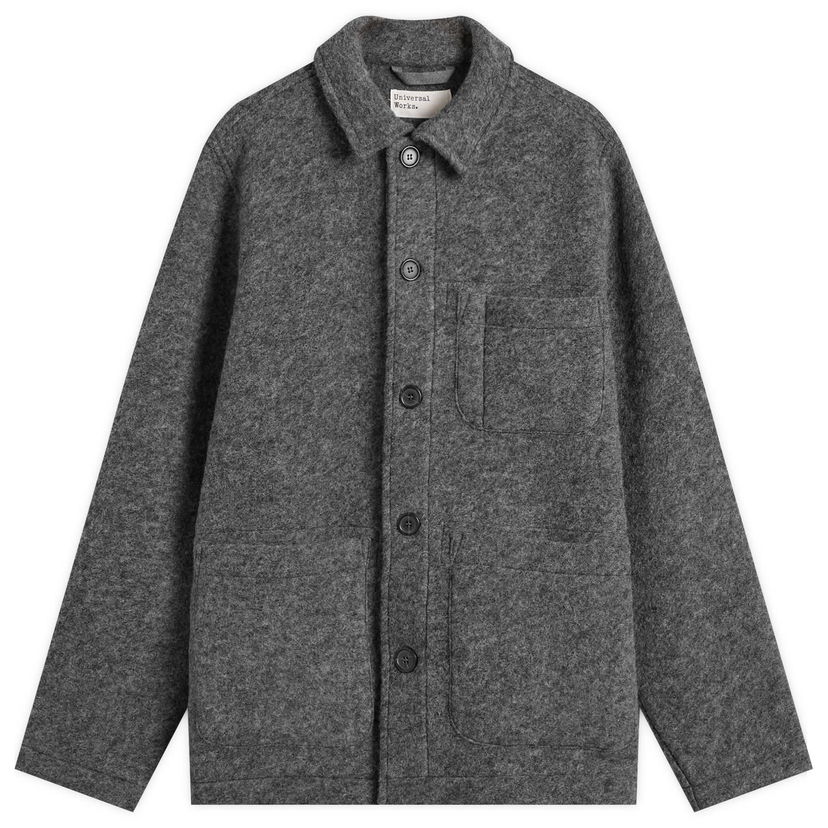 Jakke Universal Works Wool Fleece Field Jacket, Size Small Grå | 00017-GMA