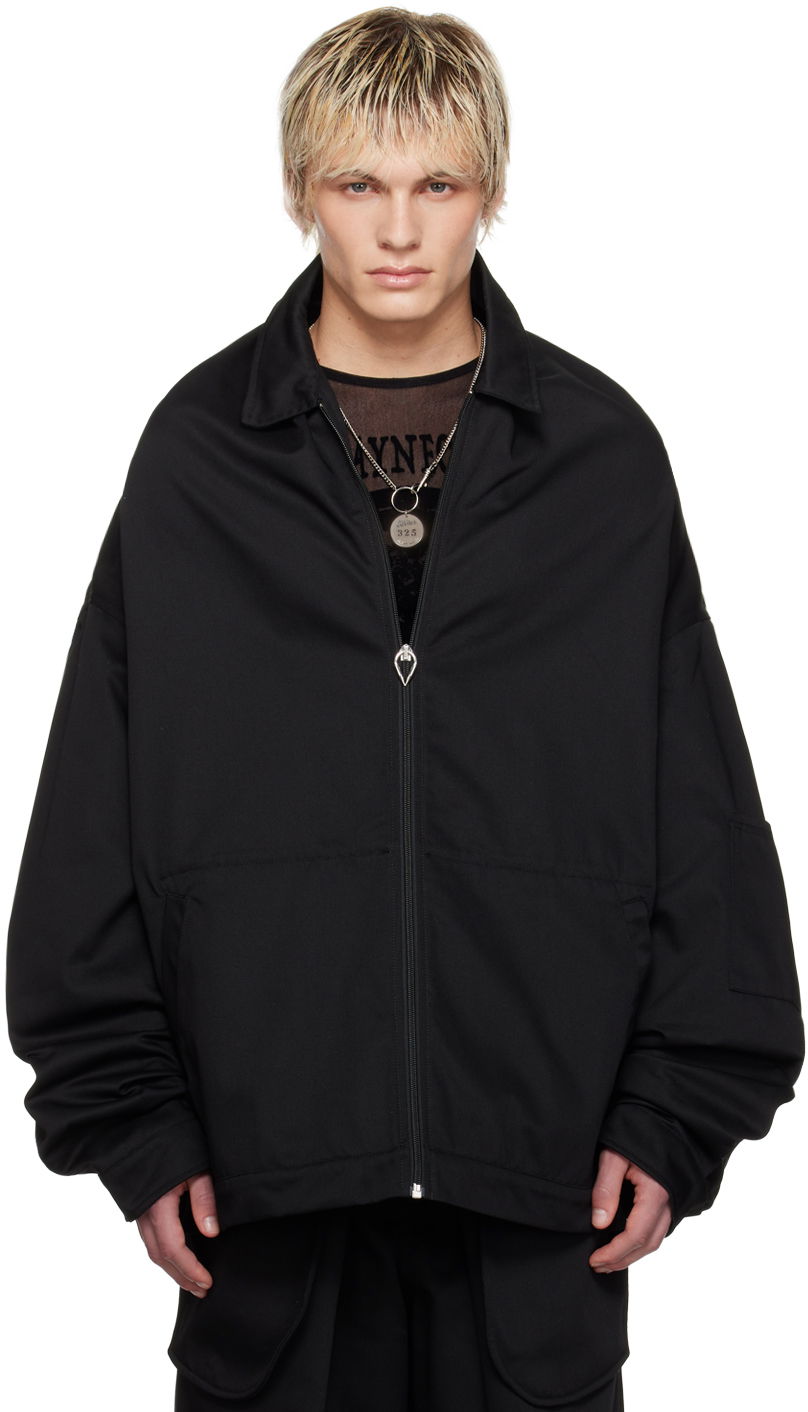 Jakke Jean Paul Gaultier Jean Paul Gaultier Shayne Oliver Edition Zip-Up Jacket Sort | 24/27-F-VE054-C048-00