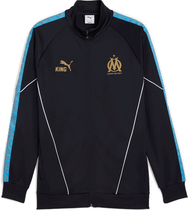 Jakke Puma Puma KING Olympique de Marseille Anthem Jacket Mørkeblå | 781557-16, 0