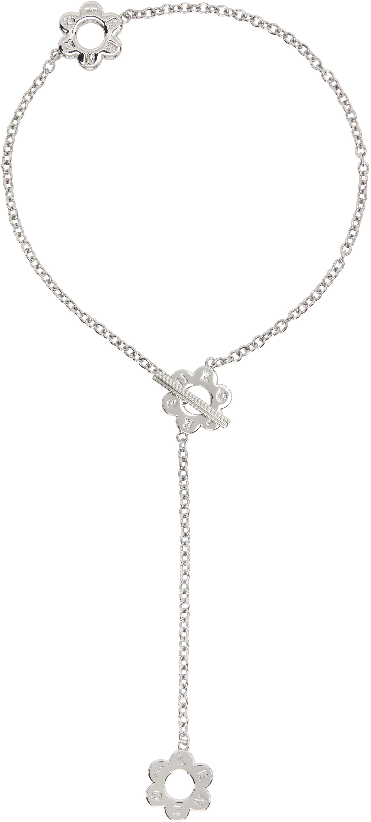 Halskæde KENZO Kenzo 'KENZO Stamp' Flower Pendant Necklace Metalisk | FF58BI417M04, 0