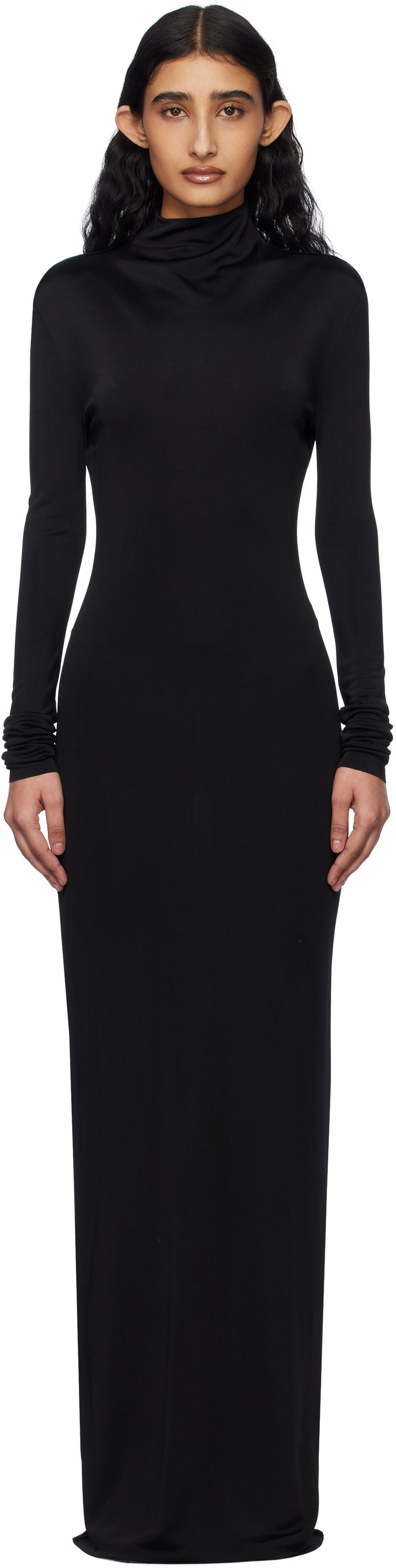 Kjole Khaite Khaite Norla Maxi Dress Sort | 54634132