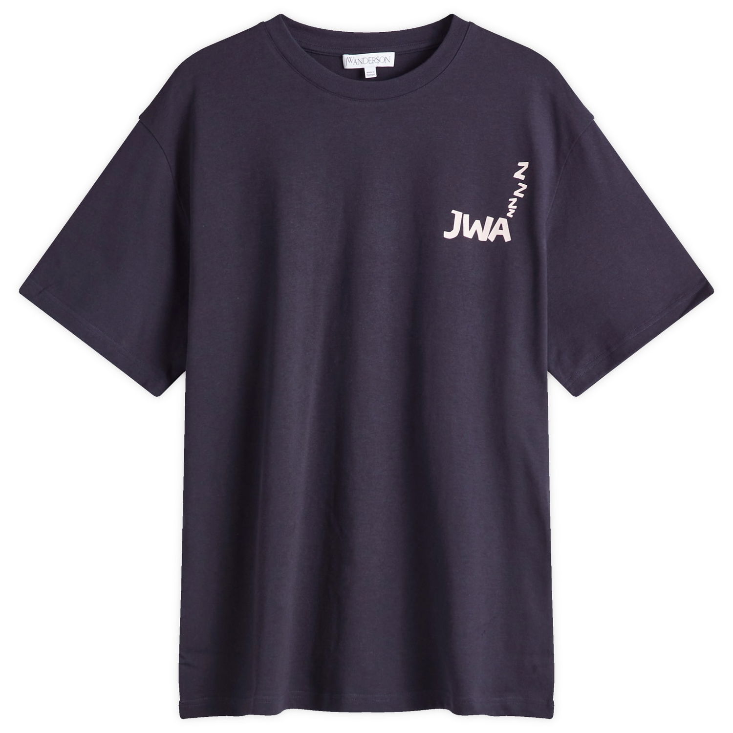 T-shirt JW Anderson JW Anderson JWA Back Print T-Shirt, Size Large Mørkeblå | JT0270-PG1510-898, 1